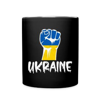 Ukraine Conflict Ukraine War - Full Colour Mug - black - Front