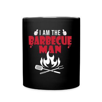 i am the barbecue man BBQ - Mug uni - noir - Devant
