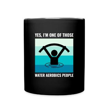 Wassergymnastik Aquatische Fitness Aqua Exercise - Tasse einfarbig - Schwarz - Vorne