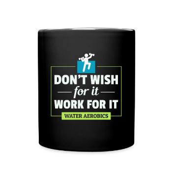 Wassergymnastik Aquatische Fitness Aqua Exercise - Tasse einfarbig - Schwarz - Vorne