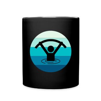 Wasser Aqua Aerobic Aquatic Fitness Schwimmbad - Tasse einfarbig - Schwarz - Vorne