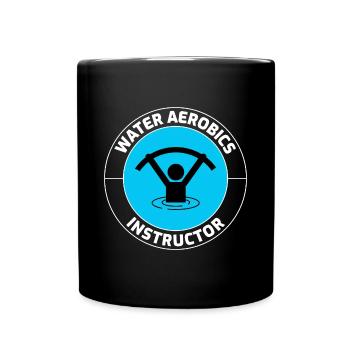 Wassergymnastik Instruktor Meerjungfrau Aquatische Fitness - Tasse einfarbig - Schwarz - Vorne