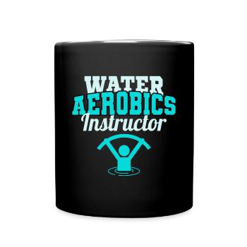 Wassergymnastik Instruktor Aquatic Fitness Trainer - Tasse einfarbig - Schwarz - Vorne