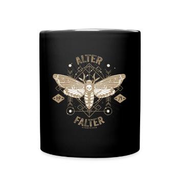 Vintage Alter Falter 1971 - Tasse einfarbig - Schwarz - Vorne