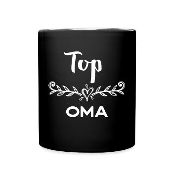 Großmutter Beste Oma Statement Glückwunsch - Tasse einfarbig - Schwarz - Vorne