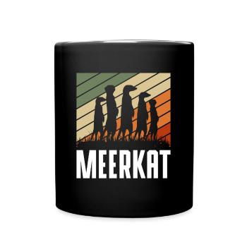 Meerkat Nature Drôle - Mug uni - noir - Devant