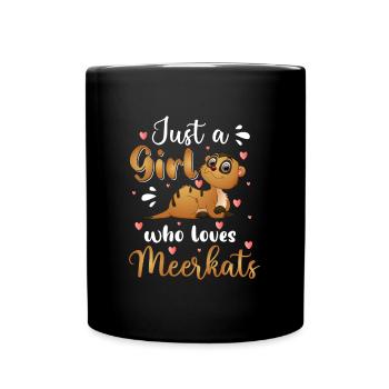 Zoo Tiere Zootier - Tasse einfarbig - Schwarz - Vorne
