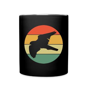 Falknerei Geschenkidee Falkner Beizjagd Greifvogel - Tasse einfarbig - Schwarz - Vorne