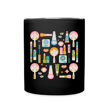 renouveau du maquillage disco - Mug uni - noir - Devant