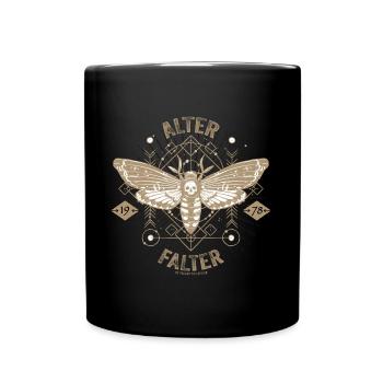 Vintage Alter Falter 1978 - Tasse einfarbig - Schwarz - Vorne