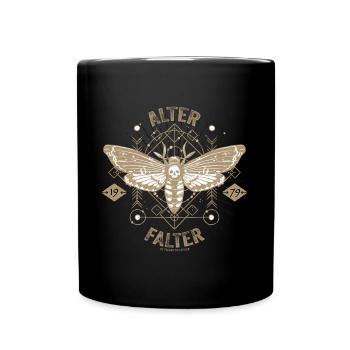 Vintage Alter Falter 1979 - Tasse einfarbig - Schwarz - Vorne