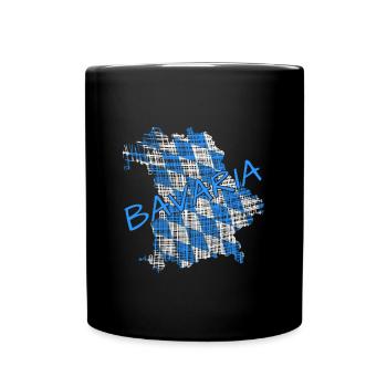 Bavaria Bayern - Tasse einfarbig - Schwarz - Vorne