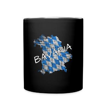 Bavaria Bayern - Tasse einfarbig - Schwarz - Vorne