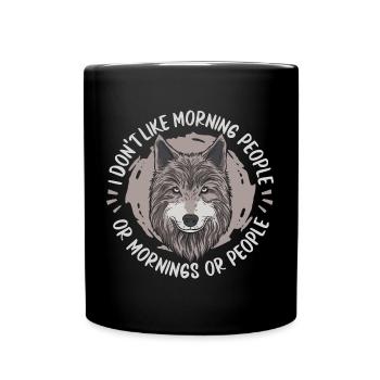 Wolf - Full Colour Mug - black - Front