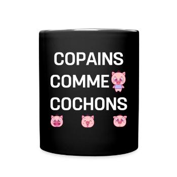 COPAINS COMME COCHONS - Mug uni - noir - Devant