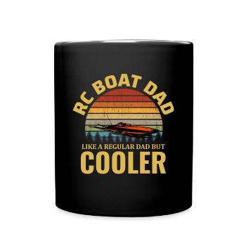 Rc Boat Papa Powerboat Speedboat Racing Fête des Pères - Mug uni - noir - Devant