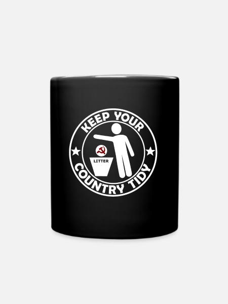 Lustige Sprüche Sozialismus - Tasse einfarbig - Schwarz