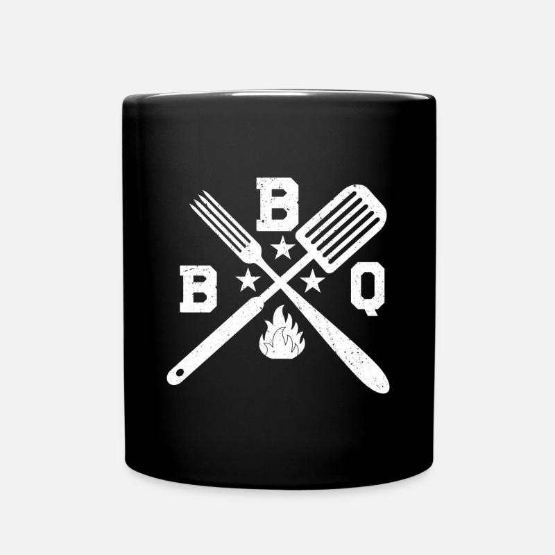 Bbq grill barbecue - Mug uni - noir