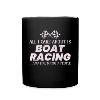 Boat Racing Powerboat Speedboat Offshore Race - Full Colour Mug - black - Front