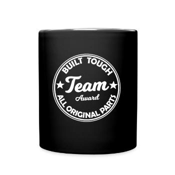 Das beste Team - Tasse einfarbig - Schwarz - Vorne