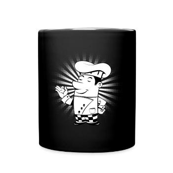 Cook Cartoon - Full Colour Mug - black - Front