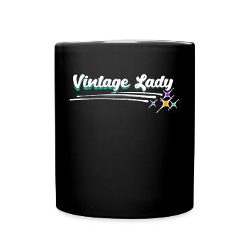 Vieille Femme Grand-mère Grand-mère Vintage Déclaration - Mug uni - noir - Devant