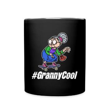 Cool Grandma Glasses Grandmother Statement Old Woman - Full Colour Mug - black - Front