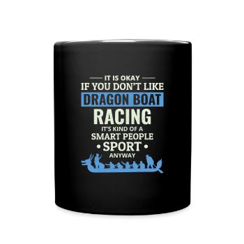 Dragon Boat Racing Crew Paddlers Water Sport - Full Colour Mug - black - Front