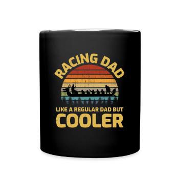 Dragon Boat Racing Crew Paddlers Dad Water Sport - Full Colour Mug - black - Front