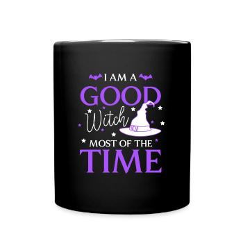 Magie d’Halloween des sorcières - Mug uni - noir - Devant