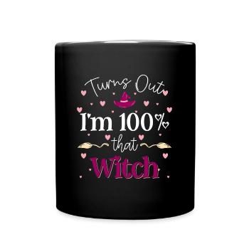 Hexe Magie Spruch Walpurgisnacht - Tasse einfarbig - Schwarz - Vorne