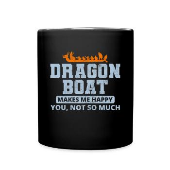 Dragon Boat Racing Crew Paddlers Water Sport - Full Colour Mug - black - Front