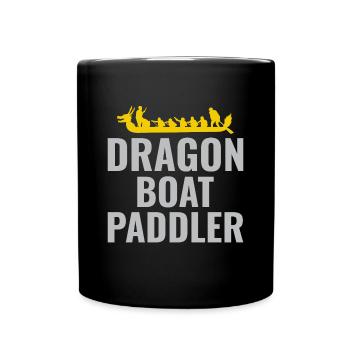 Dragon Boat Racing Crew Paddlers Water Sport - Full Colour Mug - black - Front