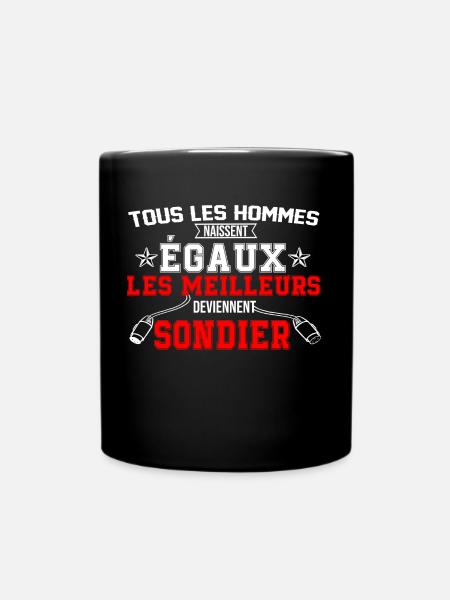 égaux sondier - Mug uni - noir