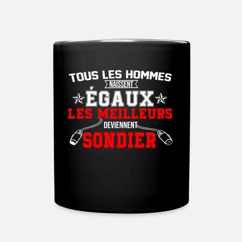 égaux sondier - Mug uni - noir