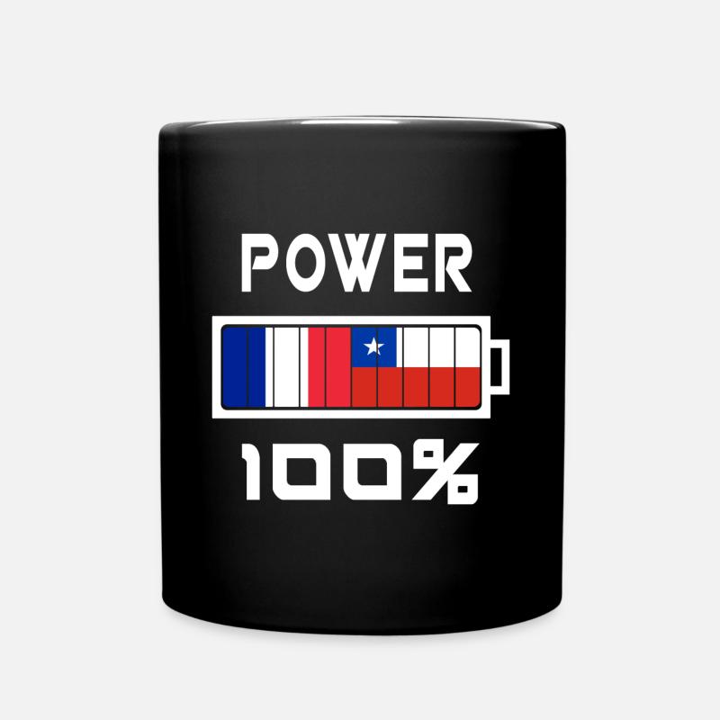 Chili et France Power 100 % - Mug uni - noir