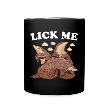 Lèche-moi Pangolin - Mug uni - noir - Devant