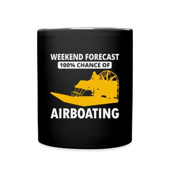 Airboat Fanboat Airboating Planeboat Bateau de marais - Mug uni - noir - Devant
