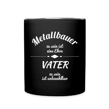 Metallbauer - Tasse einfarbig - Schwarz - Vorne