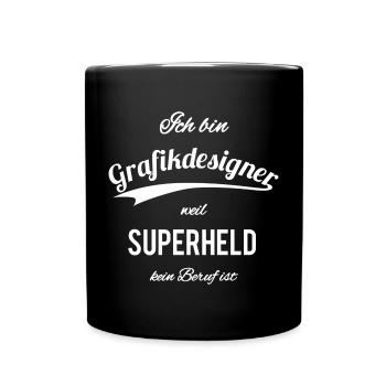 Grafikdesigner - Tasse einfarbig - Schwarz - Vorne