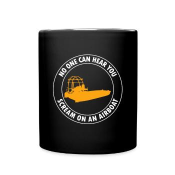 Airboat Fanboat Airboating Planeboat Bateau de marais - Mug uni - noir - Devant