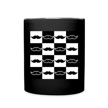Damier Pour Papas Pour Meilleur Papa - Mug uni - noir - Devant