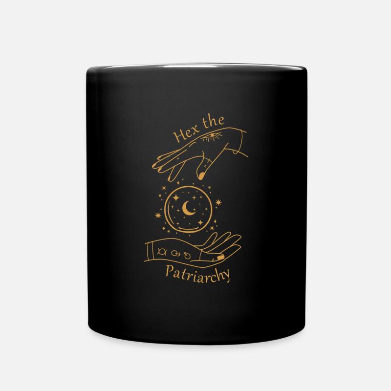 Hex The Patriarchy Smach Patriarchy - Full Colour Mug - black