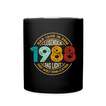 Geburtstag Legenden 1988 Jahrgang 1988 Geschenk - Tasse einfarbig - Schwarz - Vorne