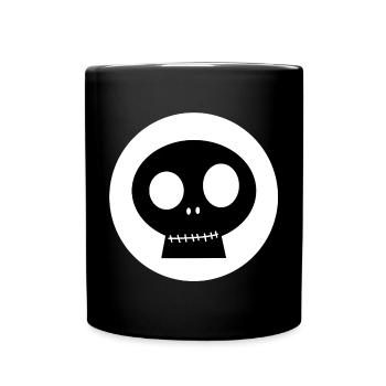 Skull | Skull, Bestseller, Halloween - Full Colour Mug - black - Front