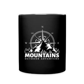 Mountains Mountain Sports Mountains Hiking Mountaineering - Full Colour Mug - black - Front