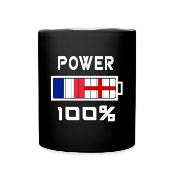 L'Angleterre et la France sont au pouvoir - Mug uni - noir - Devant