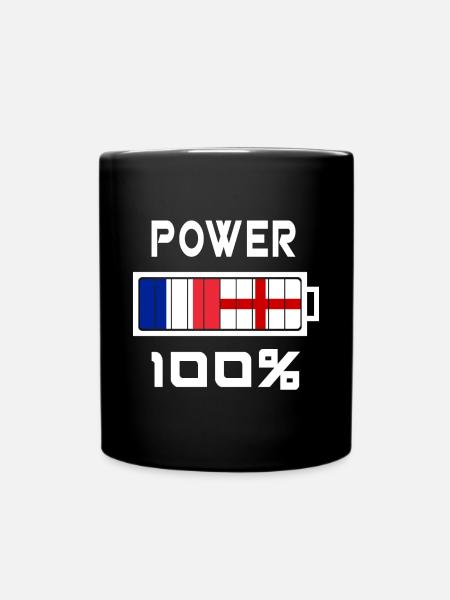L'Angleterre et la France sont au pouvoir - Mug uni - noir