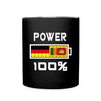 Deutschland und Sri Lanka Power 100% - Tasse einfarbig - Schwarz - Vorne