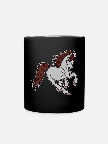 Islandpferde Pferde Galopp Pferdeliebe Isländer - Tasse einfarbig - Schwarz